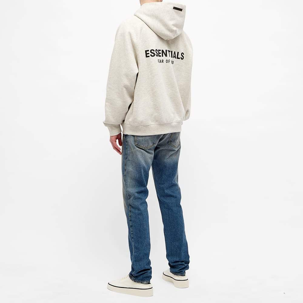SS21 Fear of God Essentials Pullover Hoodie Light Heather Oatmeal ...