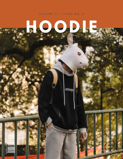 Two Color Embroidered Minimal Hoodie