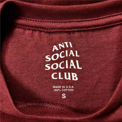 Anti Social Social Club Maroon T-shirt