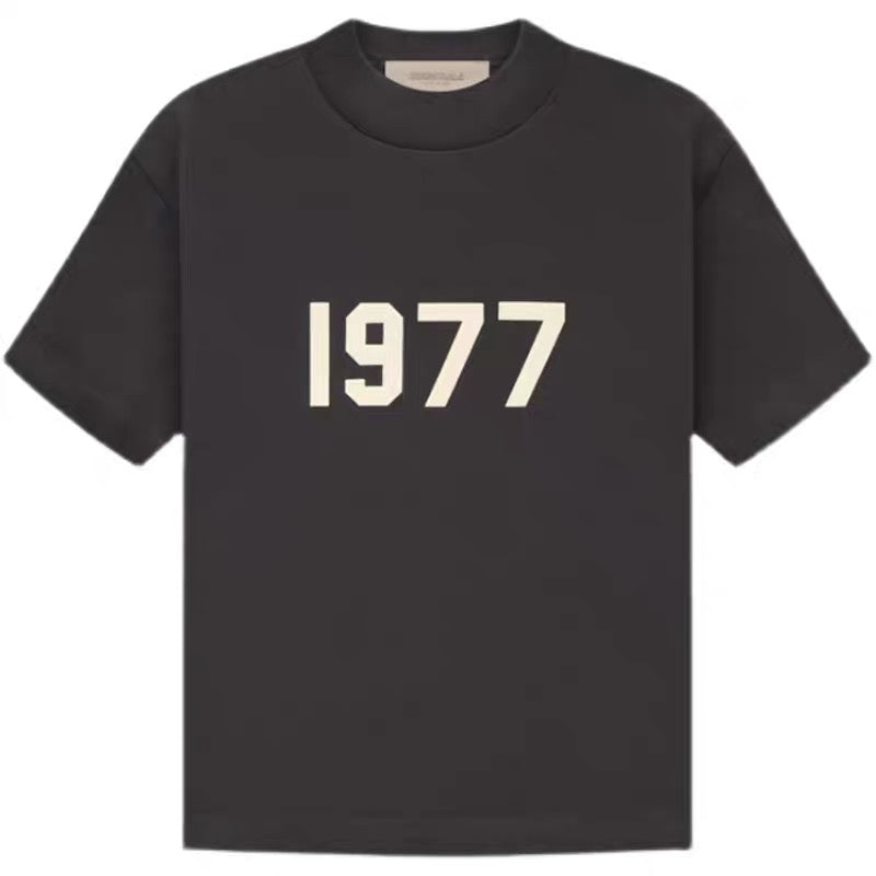 Essentials Kids Black '1977' T-Shirt