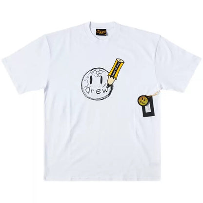 DREW Pencil Sketch Mascot t-shirt (White)