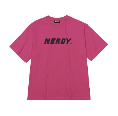 NERDY Plain Logo t-shirt (hotpink)