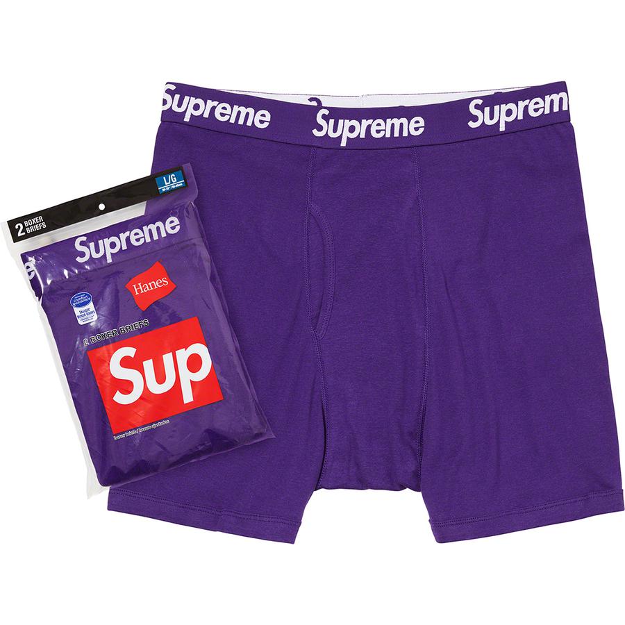 Supreme Hanes Boxer Briefs Purple (Single Pack)