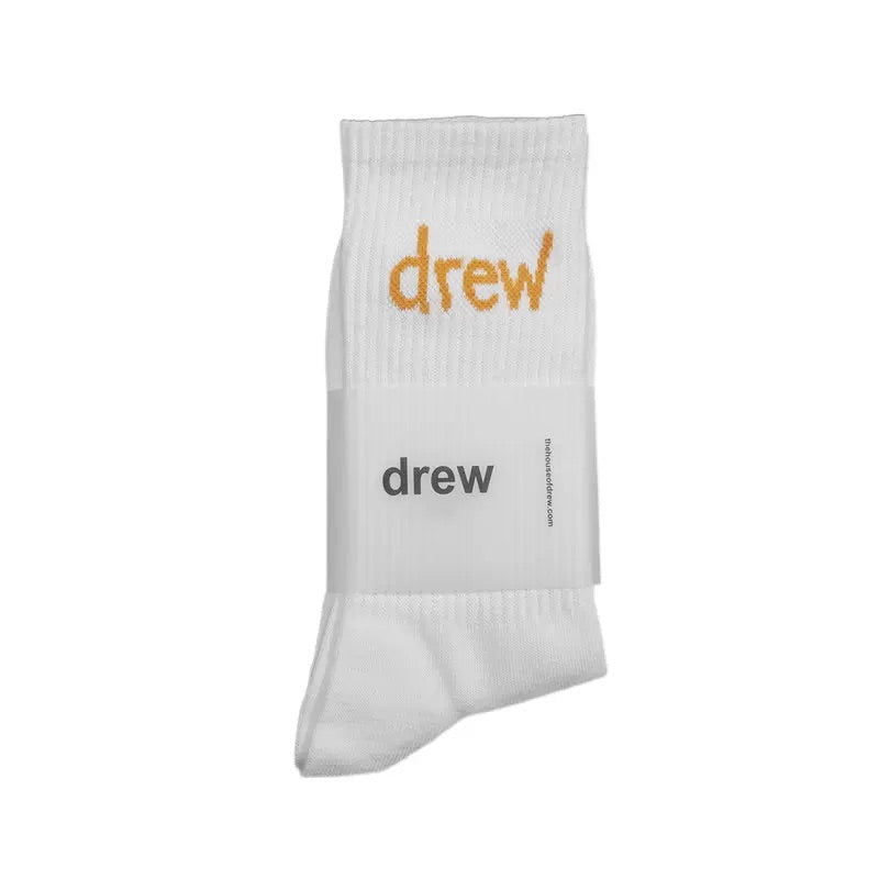 Drew Long Socks White-Yellow