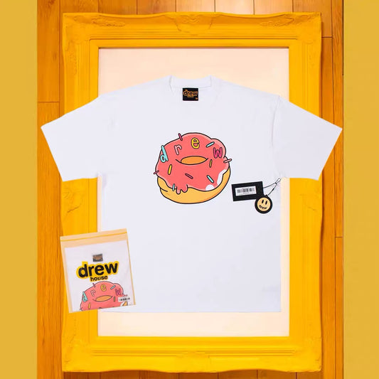drew house donut t-shirt white