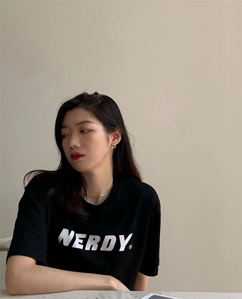 NERDY Plain Logo T-shirt (black)