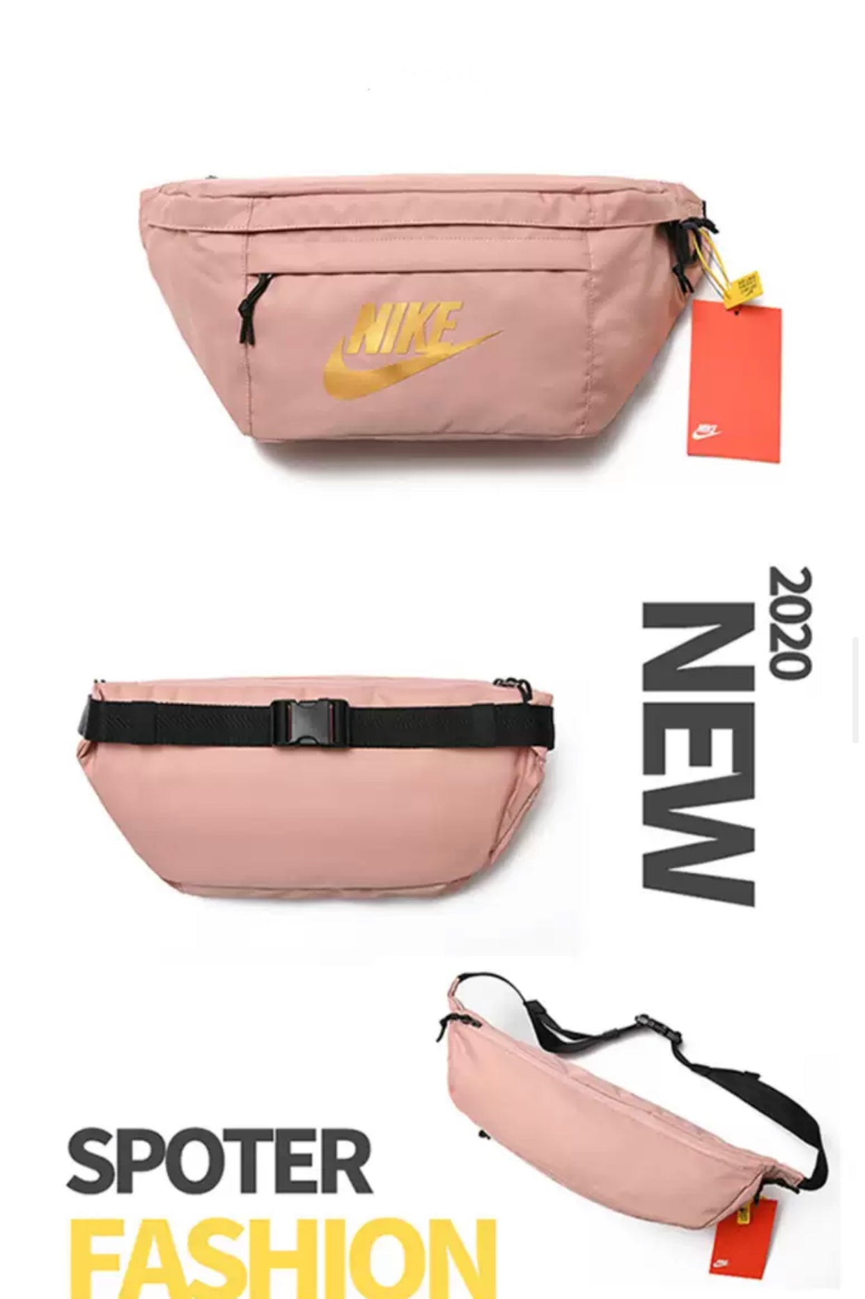 Nike Crossed Bag 2020 Pink-Gold