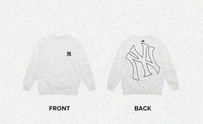 MLB Basic Back Big Logo Sweater White