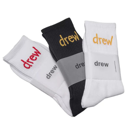 Drew Long Socks Black-Yellow