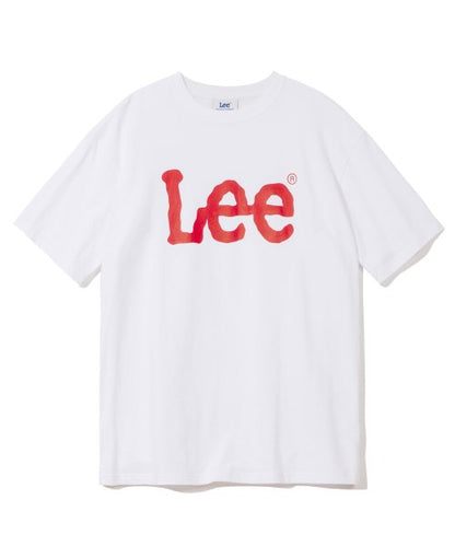 Lee Signature Logo Shortsleeve White-Red