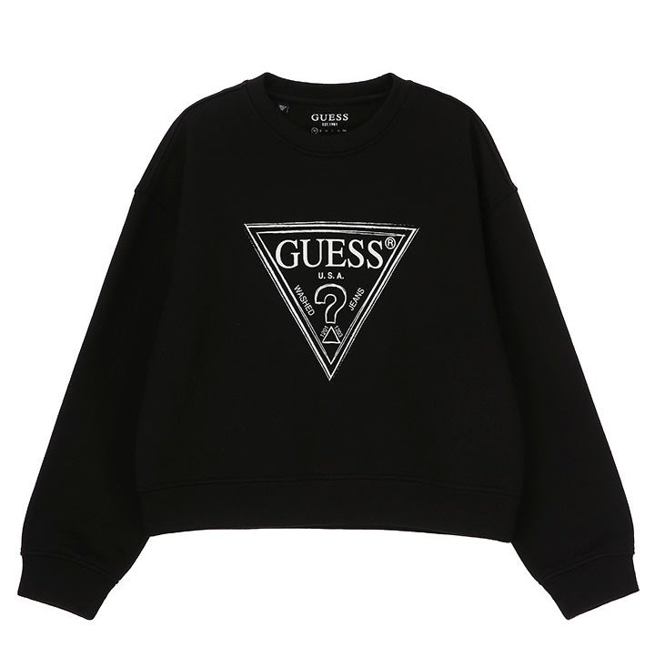GUESS Crop-top Sweater (Black)