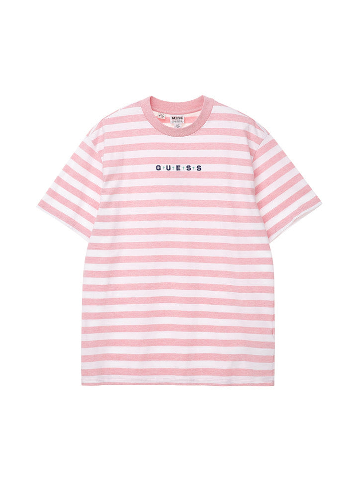 Guess Originals Stripe T-Shirts (Pink)