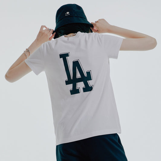 MLB LA Two Layer Like Logo White