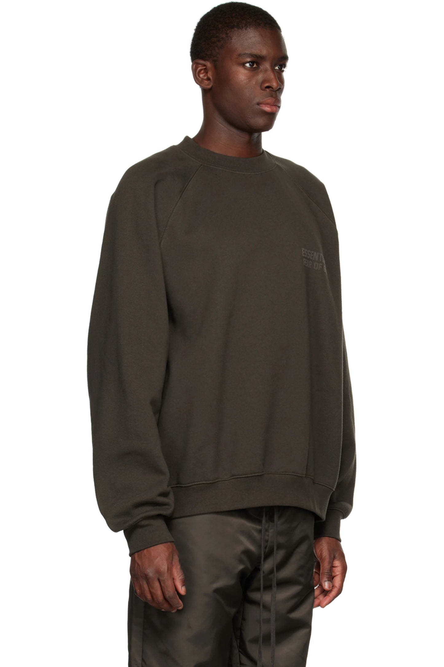 FW22 ESSENTIALS CREWNECK Sweatshirts (OFF-BLACK)