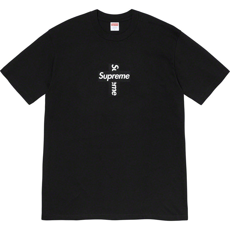 Supreme 20FW Cross Box Logo Tee ( Black )