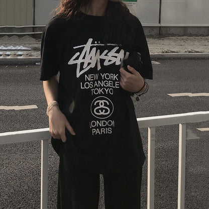 Stussy world tour t-shirt (black)
