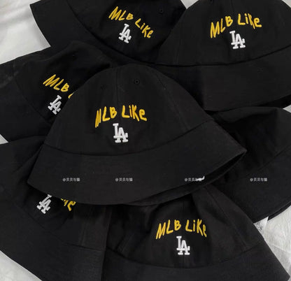 MLB Like LA Embroidery Bucket Hat Black