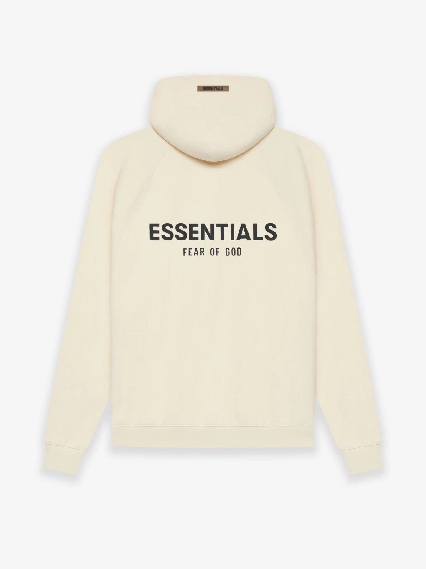 FEAR OF GOD ESSENTIALS PULL‑OVER HOODIE (SS21) CREAM/BUTTERCREAM