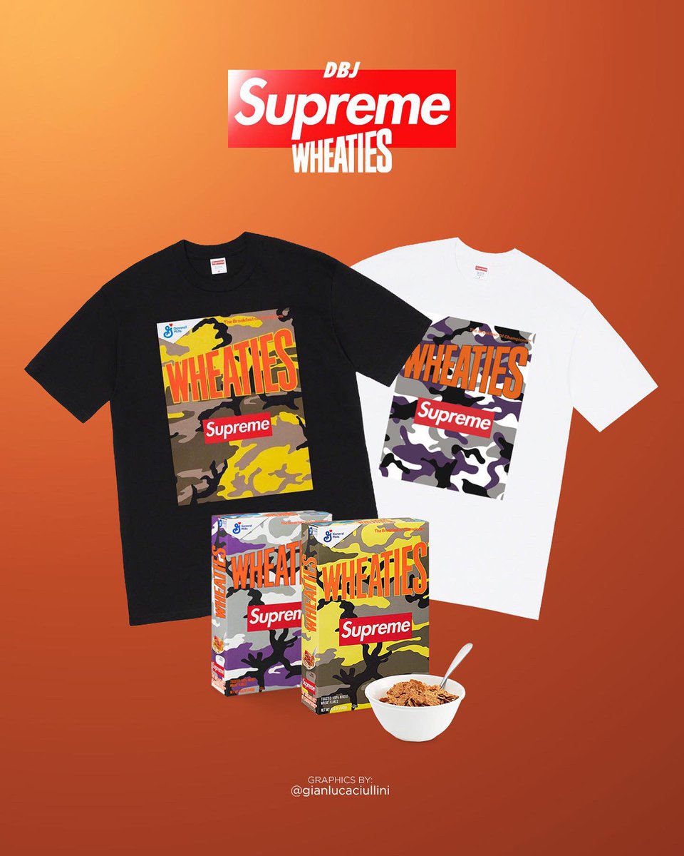 Supreme Wheat Cereal Tee Black – Youthgenes Market