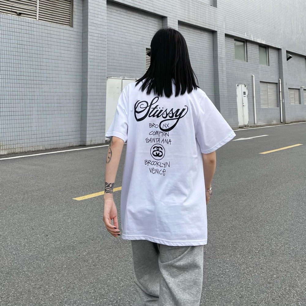 Stussy world tour t-shirt (white) – Youthgenes Market