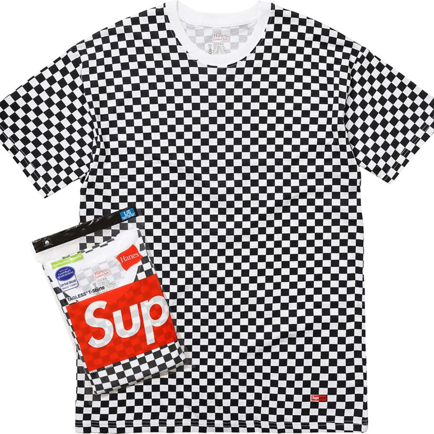 supreme hanes checkered shirt