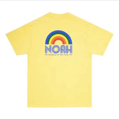 NOAH Rainbow Shop Tee Yellow
