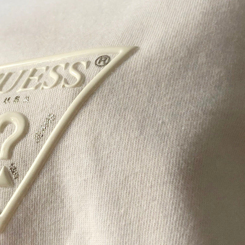Guess Small White Logo Embossed