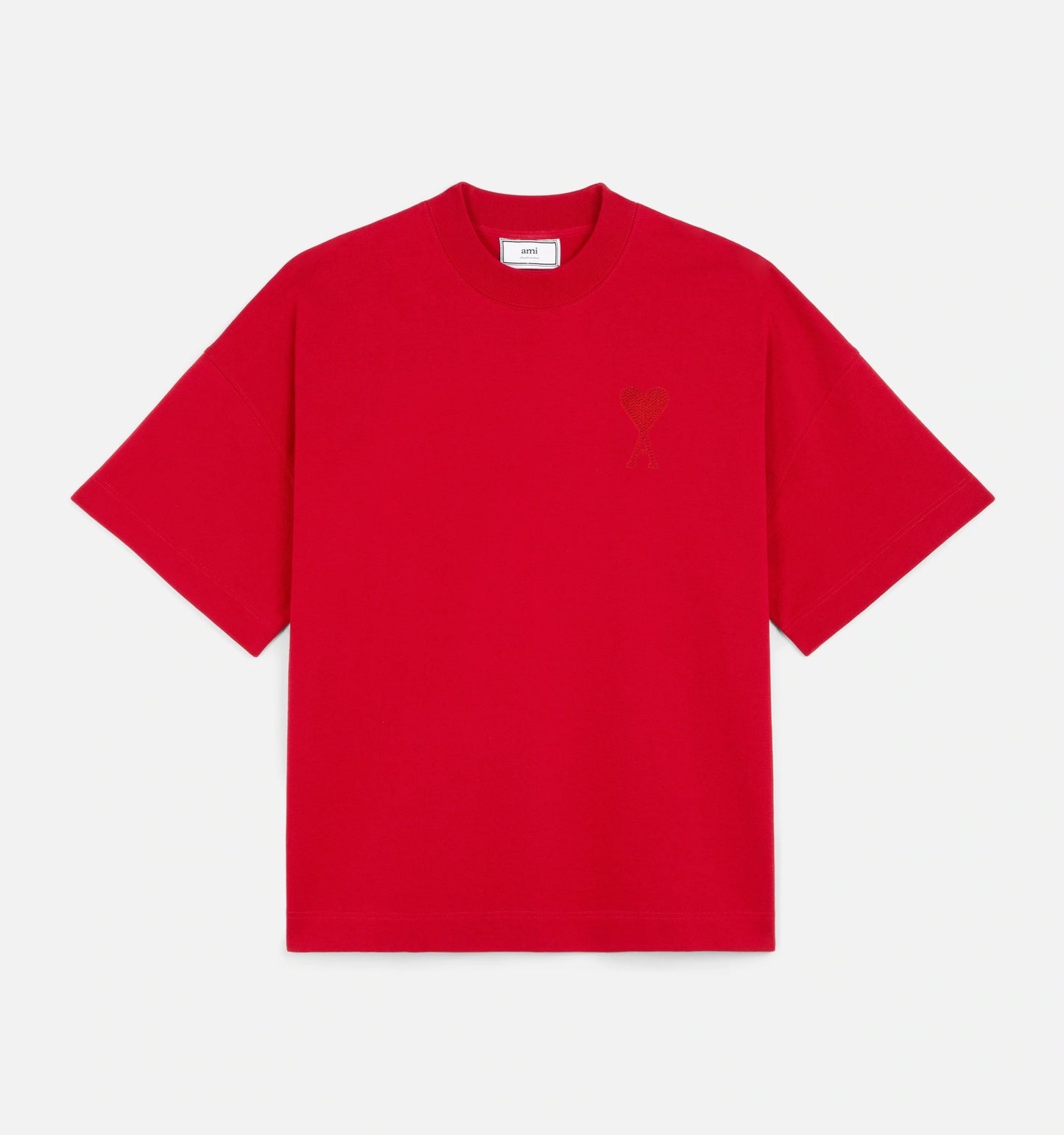 AMI Alexandre Embroidered Logo Red