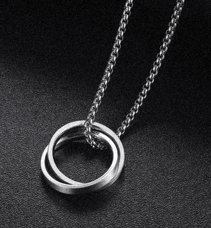 Korean Style Loop Stainless Steel Necklace